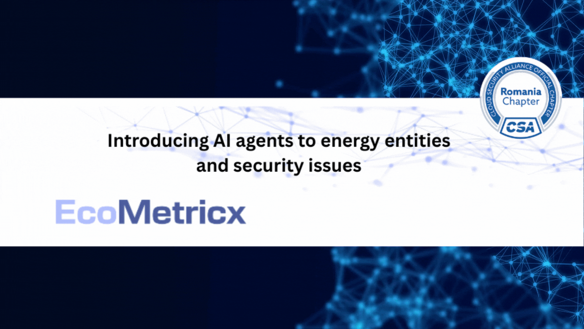 Introducing AI agents to energy entities and security issues